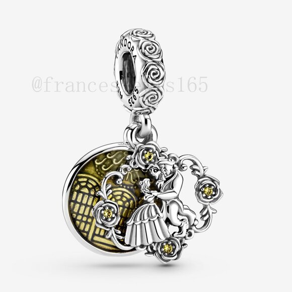 Pandora Beauty and the Beast Dancing Dangle Charm - Picture 1 of 4